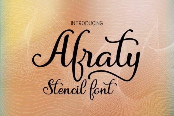 Afraty Stencil: A Handmade Calligraphy Font for Modern Projects