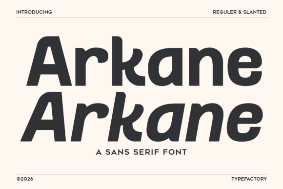 Arkane: A Clean Sans Serif Font Duo for Modern Design