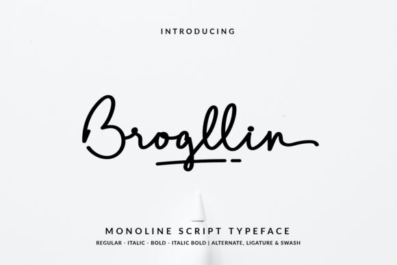 Brogllin: Discover a Delicate and Elegant Handwritten Font
