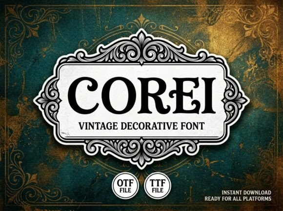 Corei: A Distinctive Display Font for Creative Projects