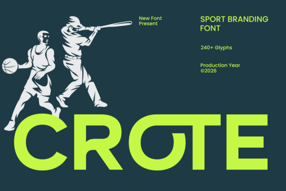 Crote: Bold Sport Branding Typeface for High-Impact Design