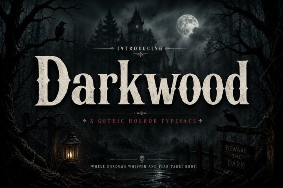 Darkwood: A Bold Vintage Display Font for Strong Typography
