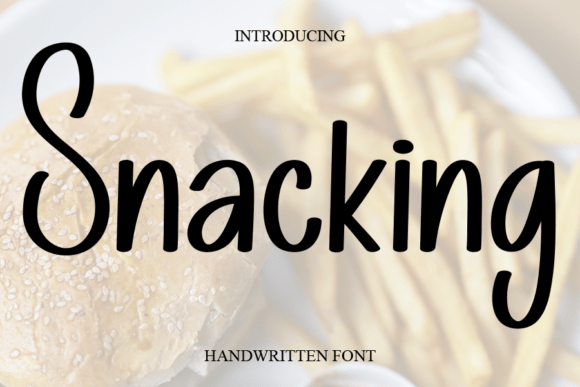 Discover Snacking: A Sweet, Cursive Handwritten Font