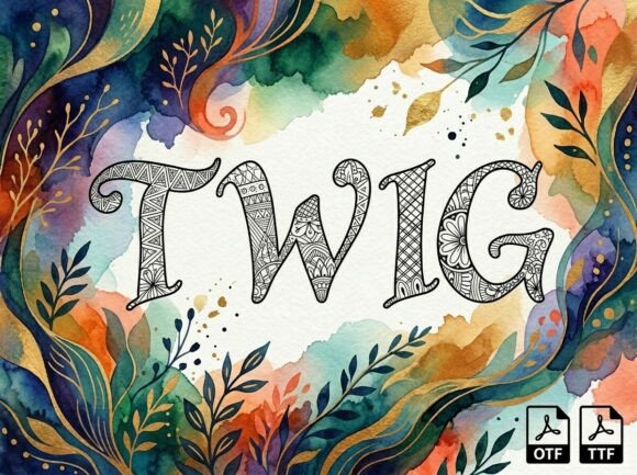 Discover the Artistry of the Twig Font