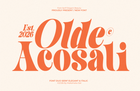 Discover the Timeless Elegance of the Olde Acosai Serif Font