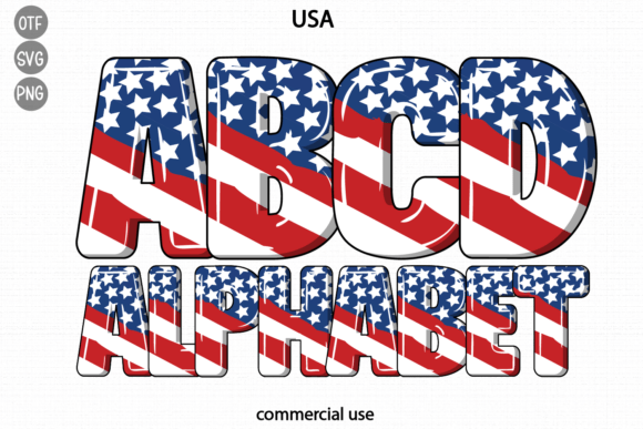 Discover the Usa Font: A Patriotic Duo for Creative Projects