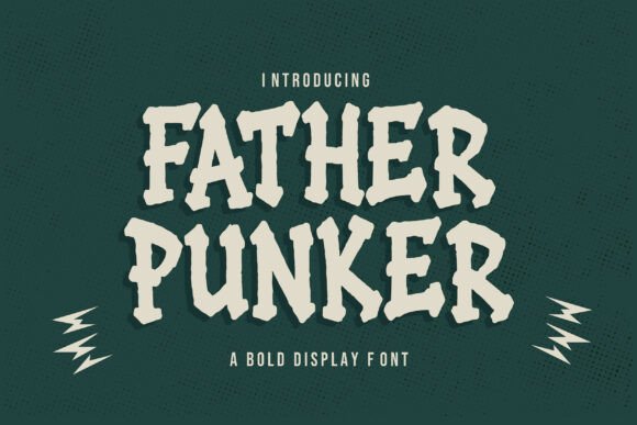 Father Punker: A Bold Display Typeface with Rebellious Spirit