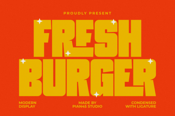 Fresh Burger: A Bold Display Font for Modern Branding
