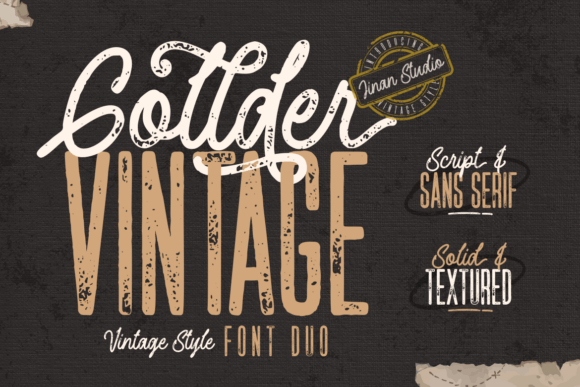 Gollder Vintage Duo: A Font for Bold Branding