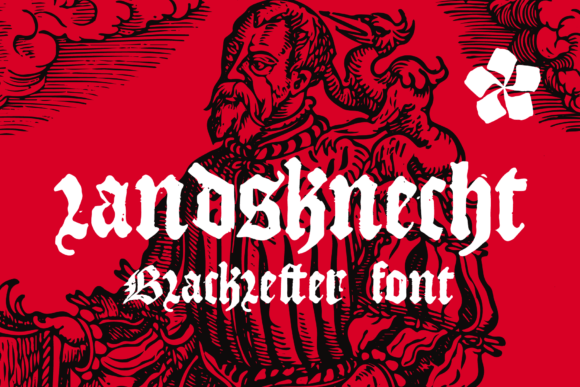 Landsknecht: A Bold Blackletter Font for Strong Designs