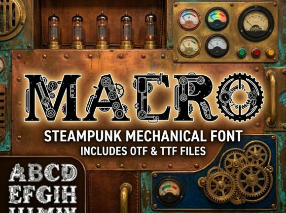 Macro: A Bold Display Typeface for Creative Projects