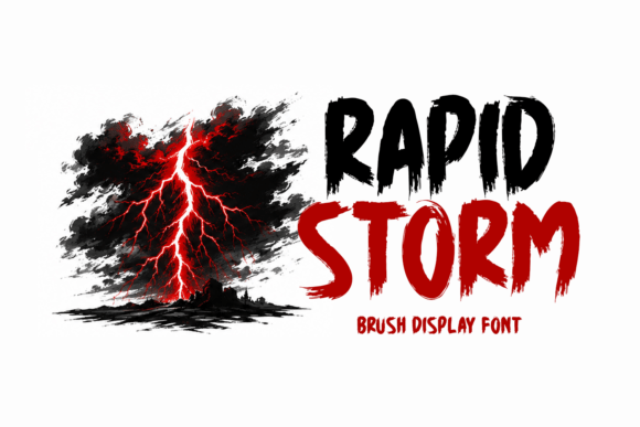 Rapid Storm: A Brush Font with Unmatched Energy