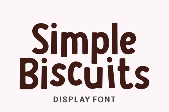 Simple Biscuits: A Charming Cartoon Font for Creative Projects