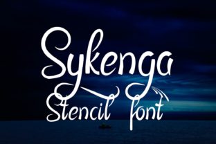 Sykenga is a stencil font with beautiful swashes. It will add a distinct look to any design project!