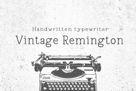 Vintage Remington: Authentic Typewriter Display Font