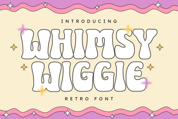 Whimsy Wiggle: A Playful Retro Typeface for Creative Projects